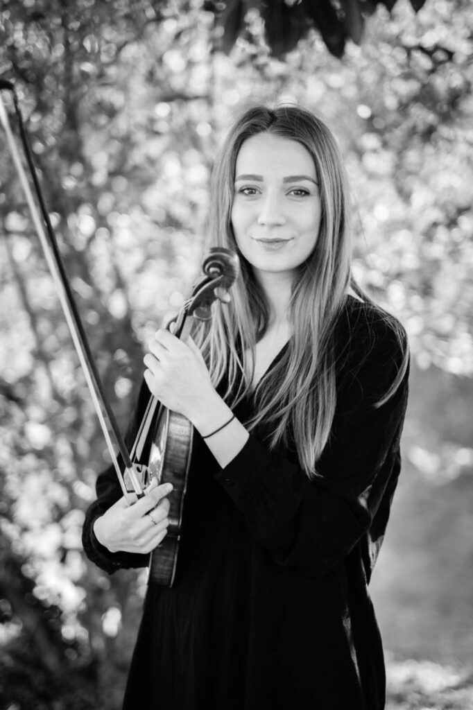 Portrait de Maria Jurca, violoniste